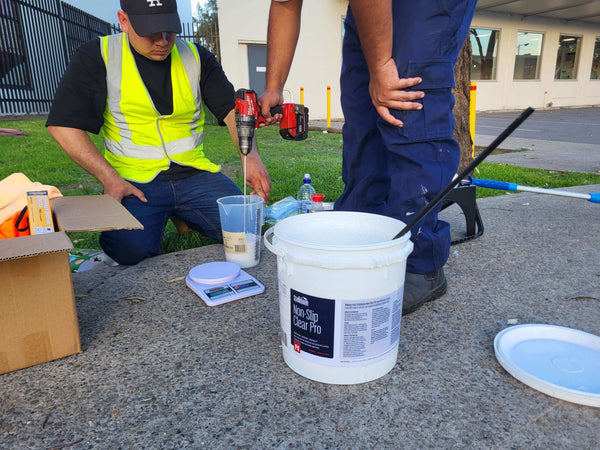 Introducing Arrow Trades: Our New Certified Non-Slip Installation Partner using non-slip floor coating for safer surfaces.