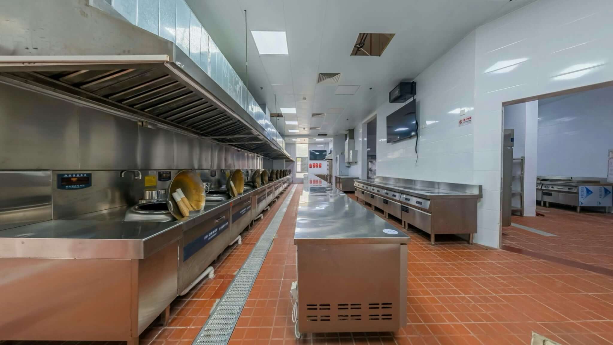 Slip Testing in Restaurants: Complete Compliance Guide for Australian Hospitality - kitchen floor with potential slip hazards.