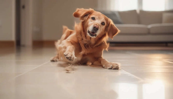 How to Stop Dogs Slipping on Tiles non-slip coating on tiled floor prevents pets from slipping safely.