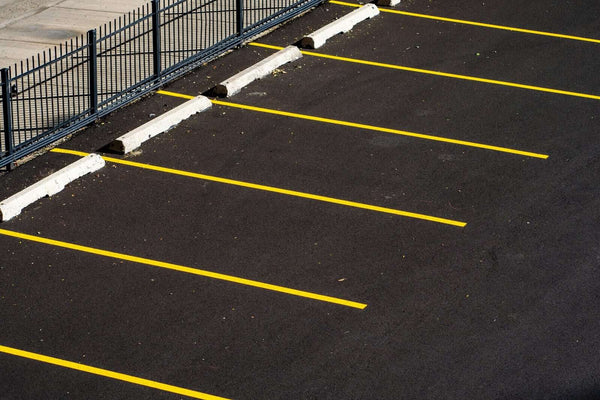 Line Marking Compliance Australia: Standards, Surface Prep & Best Practices - yellow lines in a parking lot