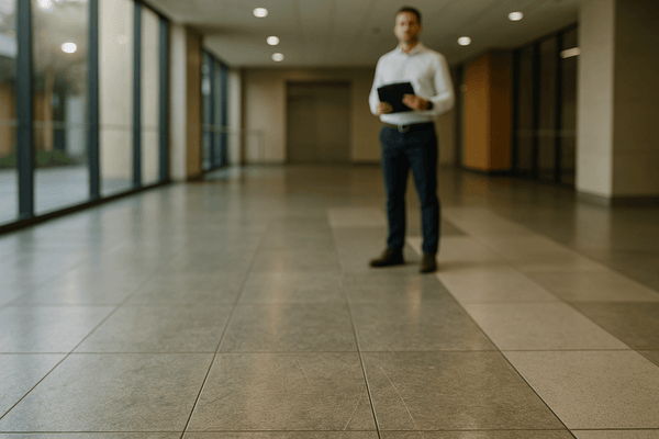 Slip Resistance Audit Checklist for Facility Managers: AS4586 Step-by-Step | Non-slip floor coating in a hallway