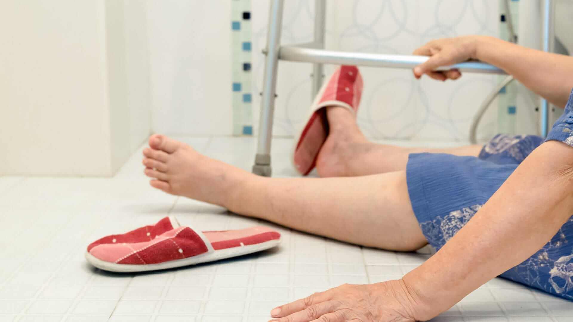 Horror fall causes broken neck: Gillian’s struggle in selecting the right non-slip solution with non-slip floor coating.
