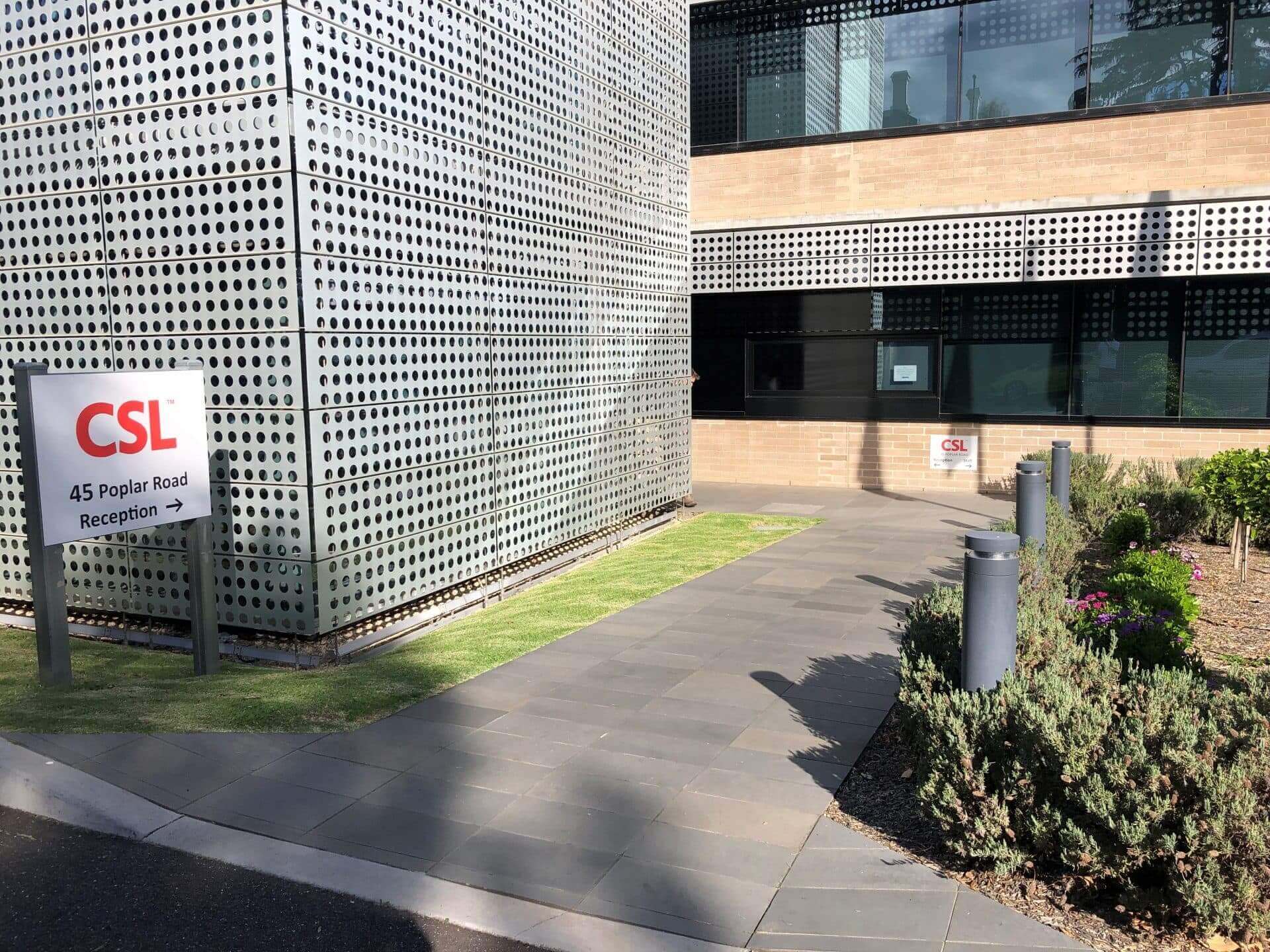 CSL selects Stellmann Non-Slip for non-slip floor coating at entrance to prevent slips and falls in Parkville.