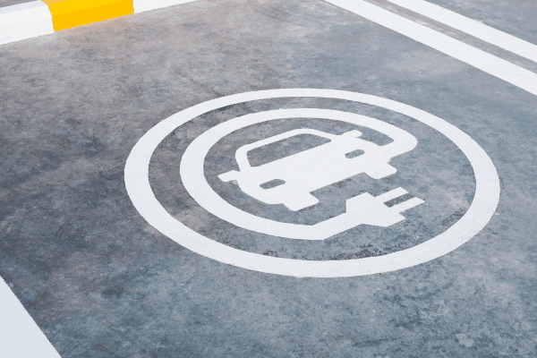 The Environmental Benefits of VOC-Free Non-Slip Coatings: Stellmann Non-Slip non-slip floor coating logo on parking surface