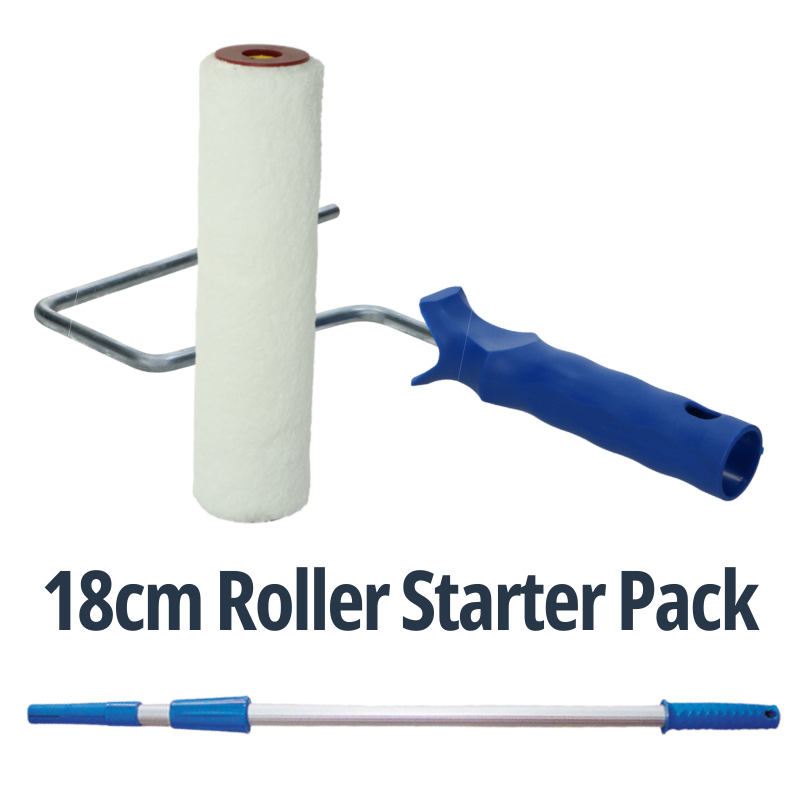 PEKA 18cm Starter Roller Kit – Ergonomic applicator kit for bathrooms and tiled areas.