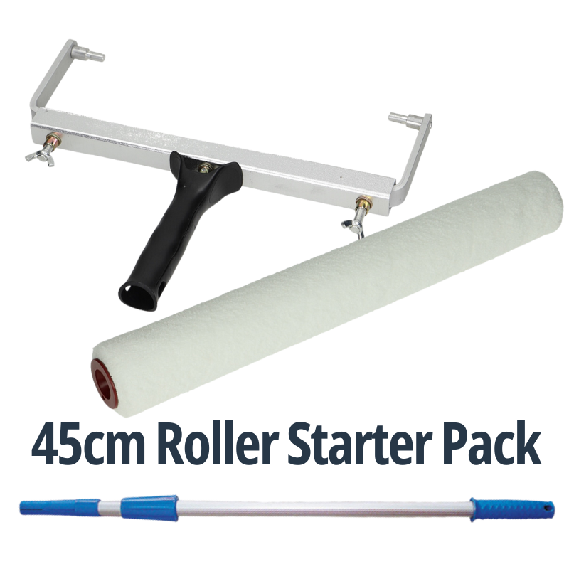PEKA Starter Kit 45cm – Large-area roller set for installers applying clear or coloured coatings.