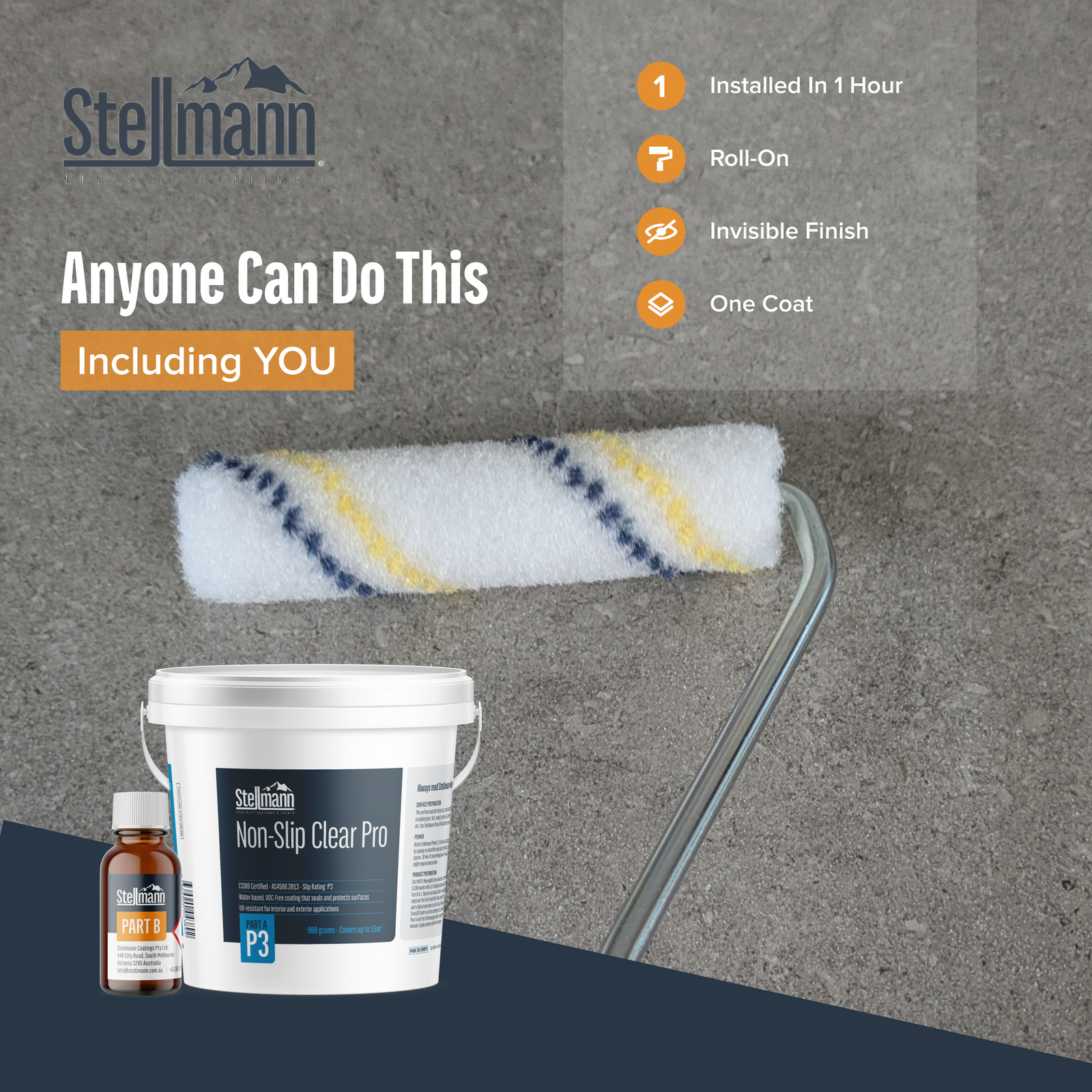 Non-Slip Clear PRO - P3 - 60m2