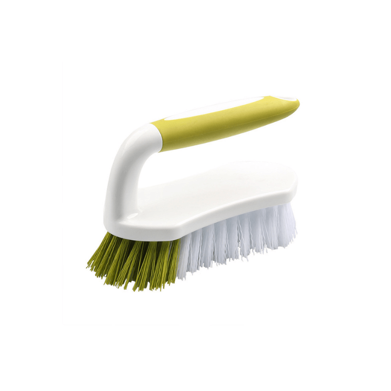 Stellmann Pro Grip Scrub Brush – Ergonomic Handheld Tool for Deep Cleaning Non-Slip Coatings, Bathrooms & Tile Surfaces