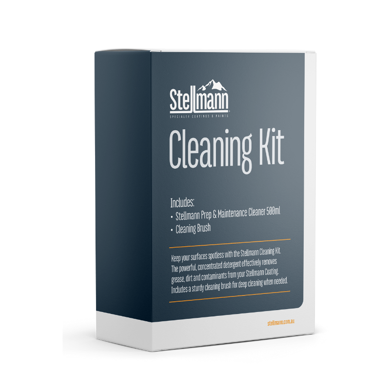 Stellmann Non-Slip Coating Cleaning Kit – Includes 500ml Prep & Maintenance Cleaner + Pro Grip Brush for Safe Deep Cleaning Before Reapplication